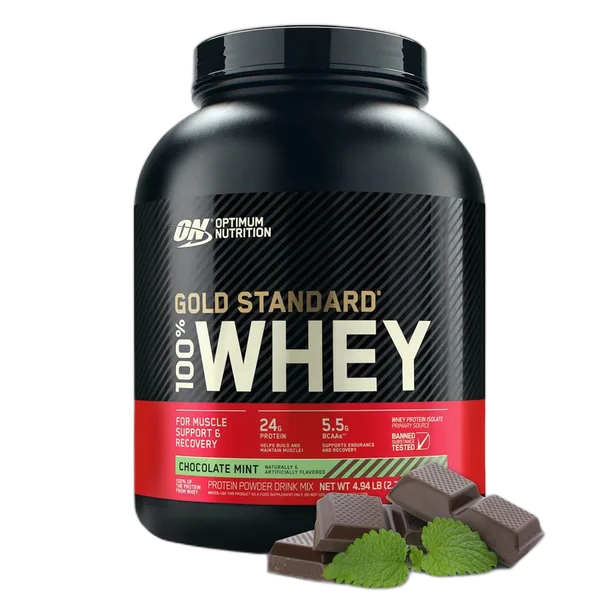 Optimum Nutrition Gold Stnrd 100% Whey Chocolate Mint 5lbs 2.27kg