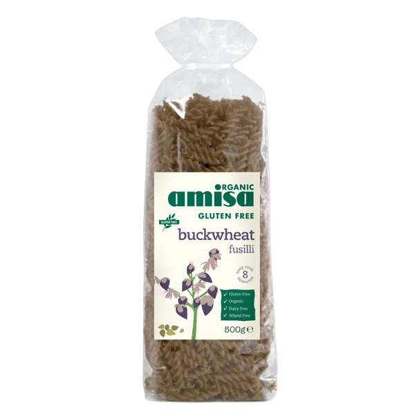 Amisa Org G/F Pure Bucwheat Fusilli 500g