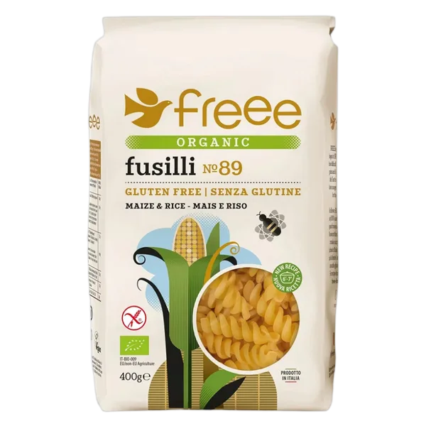 Doves Gf Org Maize & Rice Fusilli Pasta 400g