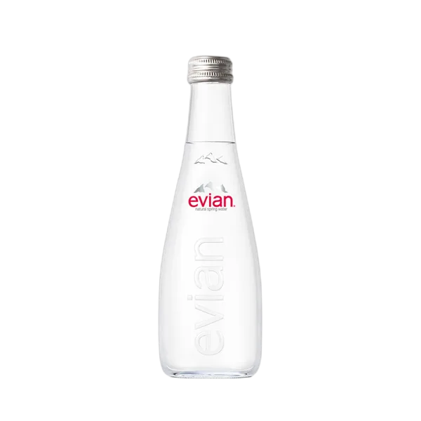 Evian Mineral Water Glass 330ml