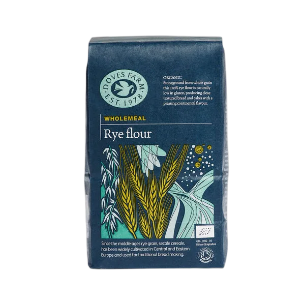 Doves Org Wholegrain (Dark) Rye Flour 1kg