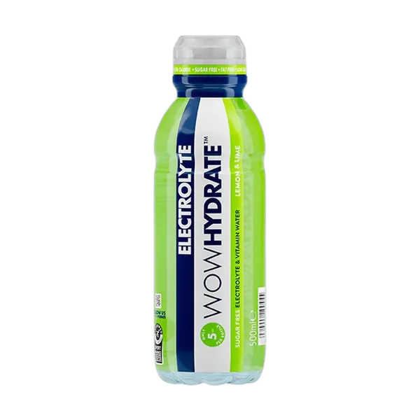 Wow Hydrate Sf Eletrolyte Lemon & Lime Drink 500ml