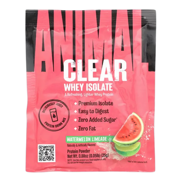 Un Animal Clear Whey Isolate W/Melon Limeade Prot. Pwdr 25g