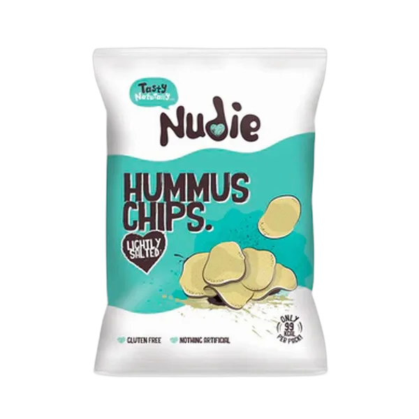 Nudie Gf Hummus Lightly Salted Chips 20g
