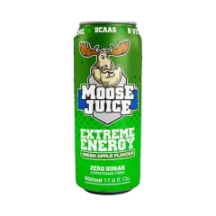 Moose Juice Bcaas Green Apple Flavour Extreme Energy Drink Can 500ml