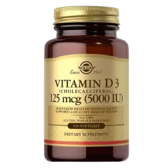 Solgar Vitamin D 3 125 Mcg(5000 Iu) 100s