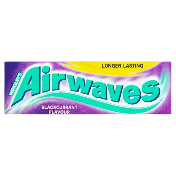 Wrigleys Airwaves Blackcurrant Chewing Gum 10’S 14g