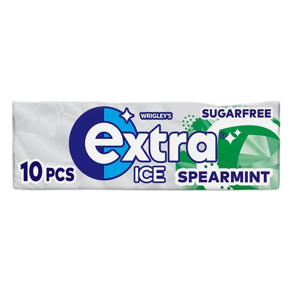 Wrigleys Sf Extra Ice Spearmint Flavor Gum 10'S 14g