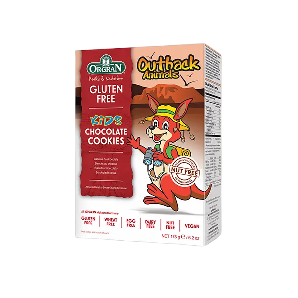 Orgran Outback Animal Choc Cookies 175gm