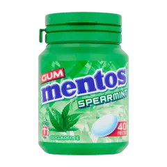 Mentos Gum Sf Spearmint Btl 40's 56g