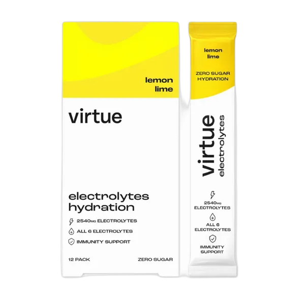 Virtue Lemon Lime Electrolytes Hydration 12pack