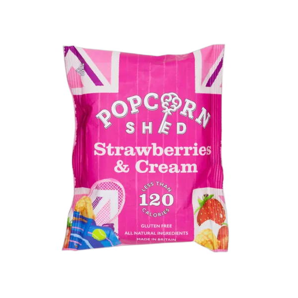 Popcorn Shed Gf S/Berries & Cream Pack 24g