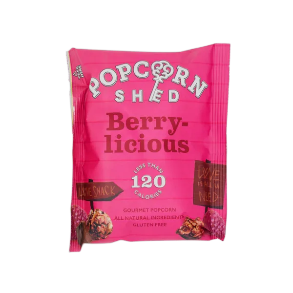 Popcorn Shed Gf Berry-Licious Pack 24g