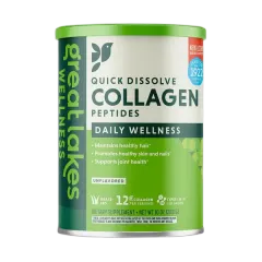 Glw Unflavored Daily Wellness Quick Dissolve Collagen Peptides 283g