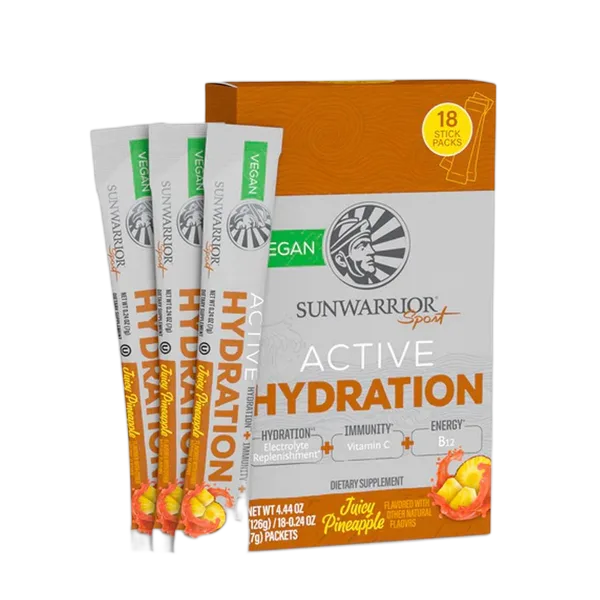 Sunwarrior Active Hydration Juicy P/Apple (18packs) 126g