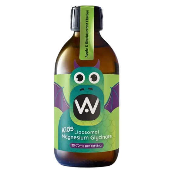 Well Actually Liposomal Kids Magnesium Bisglycinate Apple & Blackcurrant Flavor 250ml