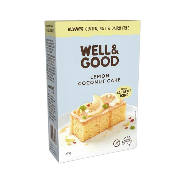 Well&Good G/F Lemon Coconut Cake 475g