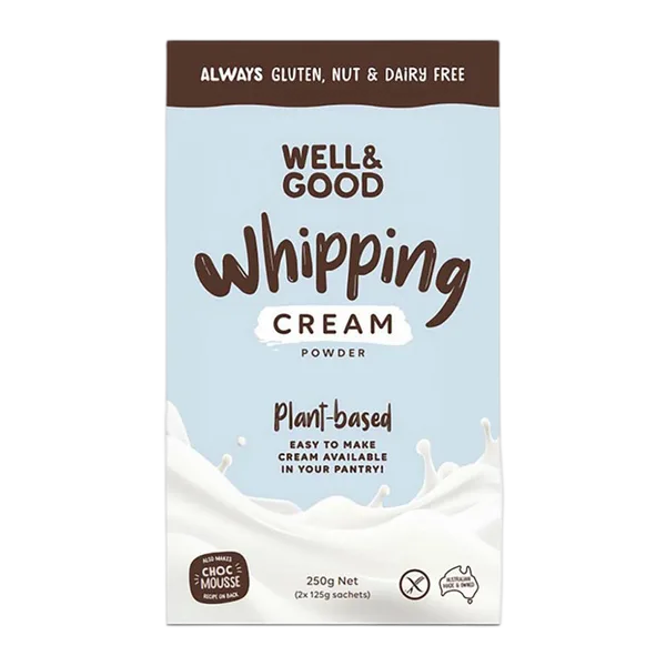 Well&Good Gf Whipping Cream Powder Plant Based 250g