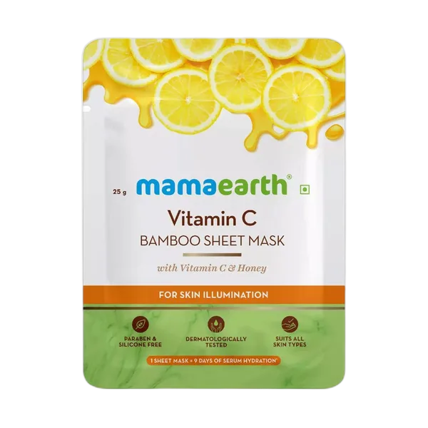 Mama Earth Vitamin C Bamboo Sheet Mask 25g