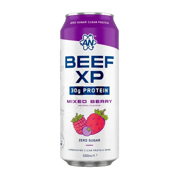 Applied Nutrition Beef-Xp Mixed Berry C/Clear Prot. Drink Can 500ml #Canbeefxpmb