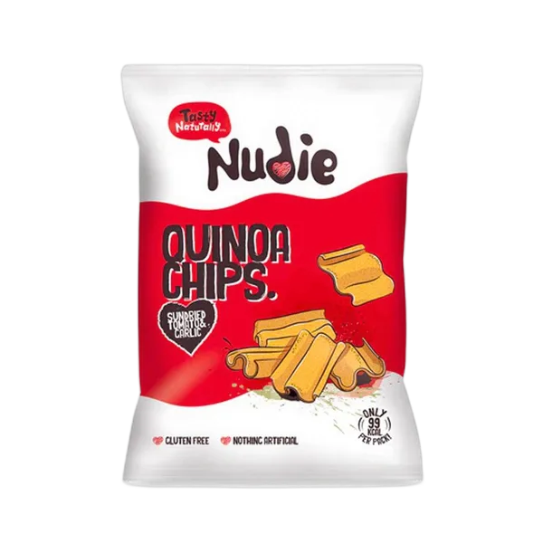 Nudie Gf Quinoa S/Dried Tomato & Garlic Chips 20g