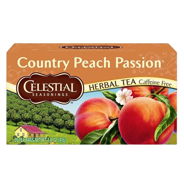Celestial Cf Country Peach Passion Herbal Tea 20s (41g)