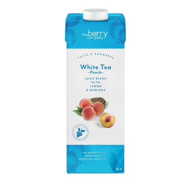 The Berry Company White Tea & Peach Juice Drink 1ltr