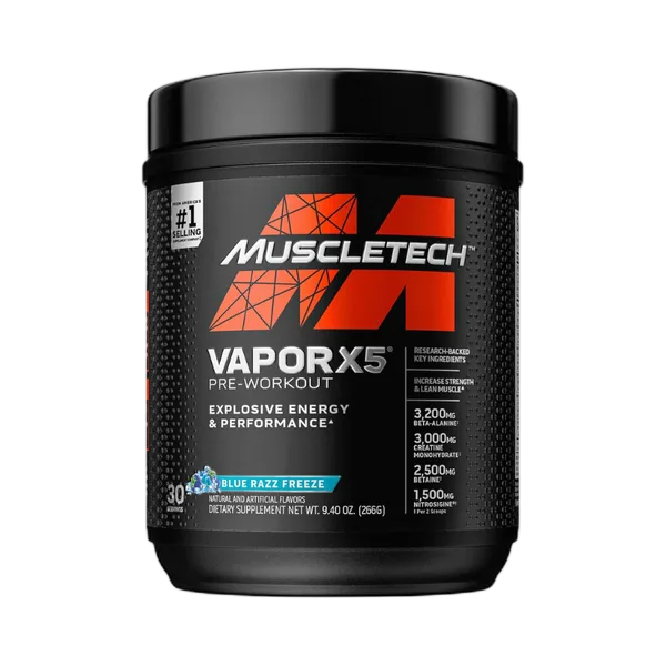 Muscletech Perf Series Vapor-X5 Next Gen Pre-Workout Blue Rasp Fusion 228g