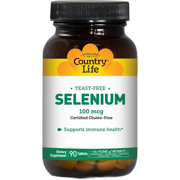 Country Life Selenium 100mg Yeast Free 90’S