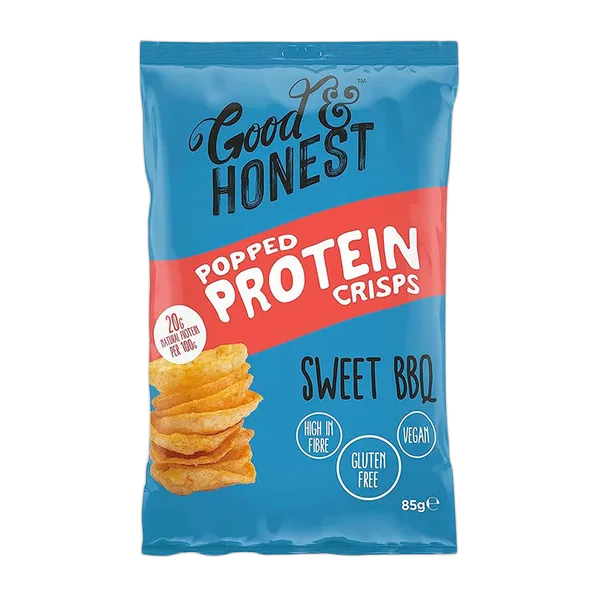 Good & Honest Popped Protein Crisps Sweet Bbq 85g