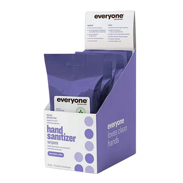 Everyone Hand Sanitizer Wipes Coconut+Lemon 15s