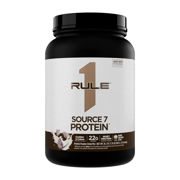 Rule 1 Gf Source 7 Whey Prot. Cookies & CrèMe Pwdr 20svs/800g #Ru0507