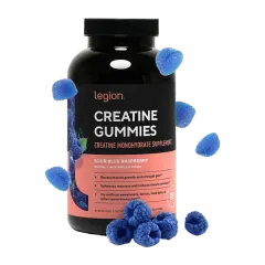 Legion Creatine Monohydrate Sour Blue R/Berry Gummies 150's #Lcrgusbr30s