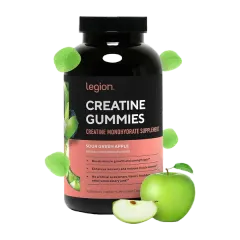Legion Creatine Monohydrate Sour Green Apple Gummies 120's #Lcrgusga30s