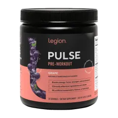 Legion Pulse Stim-Free Pre-Workout Grape Pwdr 20svs/470g #Lpulcg20s