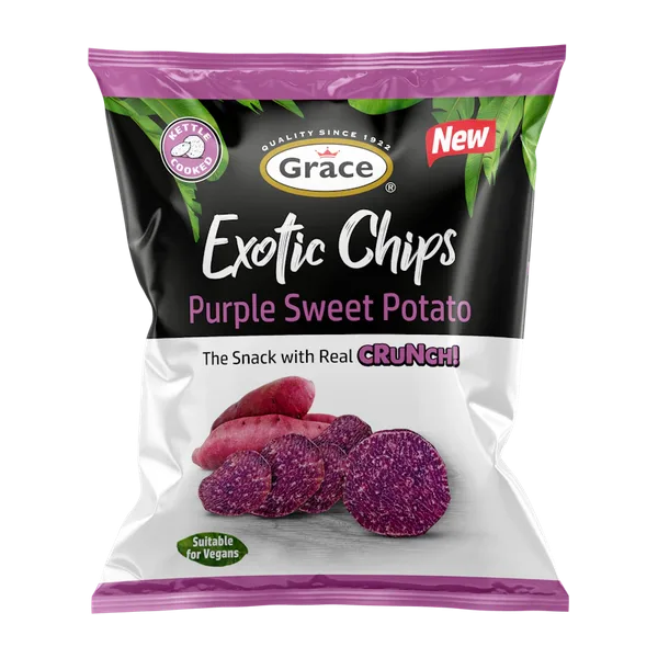 Grace Exotic Purple Sweet Potato Crunch Chips 75g #435102