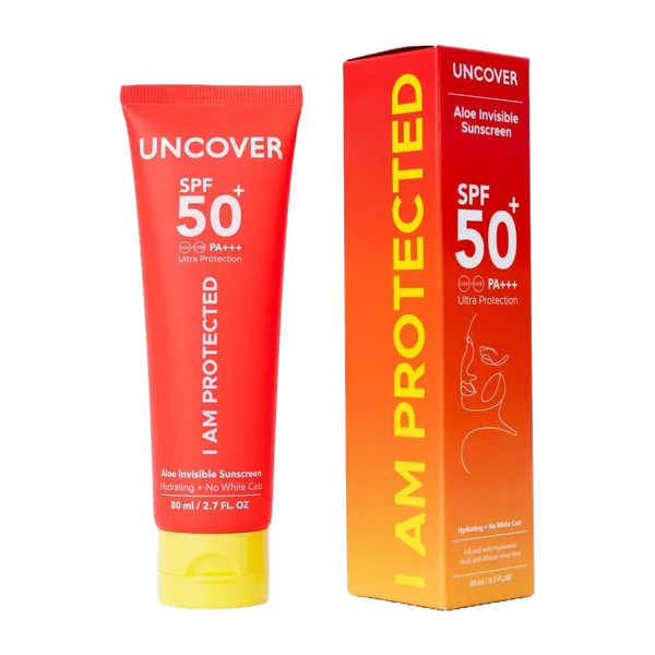 Uncover Aloe Invisible Sunscreen Spf 50+ 80ml