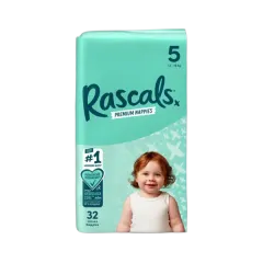 Rascal Premium  Adhesive Walker Kids Nappy Diapers Size 5