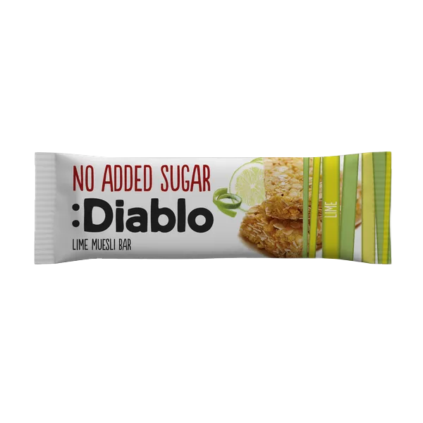 Diablo Nas Lime Muesli Bar 30g #Brb-030-Lim-P28