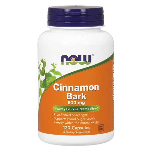Now Cinnamon Bark 600mg 120caps