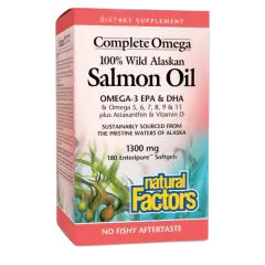 Natural Factors Salmon Oil 1300mg 90 Softgls