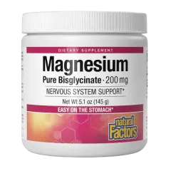 Natural Factors Magnesium Bisglycinate 200mg Pwdr 120g