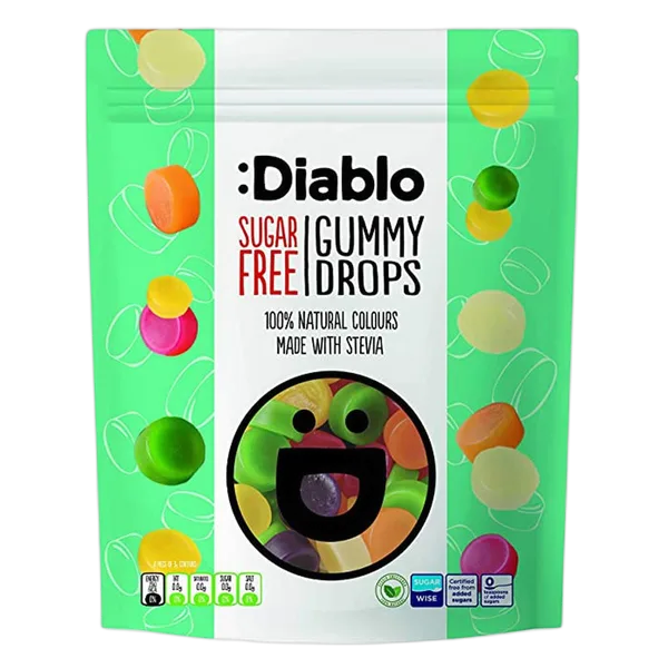 Diablo Sf Gummy Drops 75g #Gy-075-Drp-P16