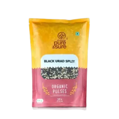 Pure & Sure Org Black Urad Split 500g