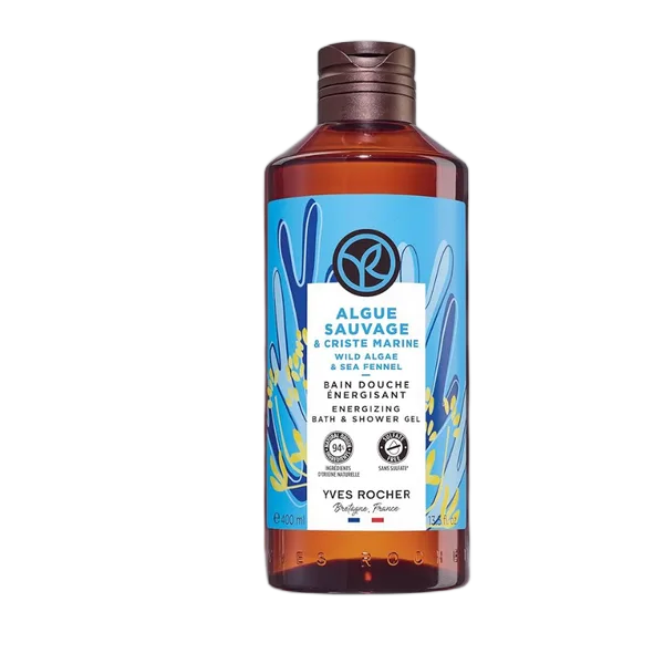 Yves Rocher Wild Algae & Sea Fennel Energizing Bath & Shower Gel 400ml