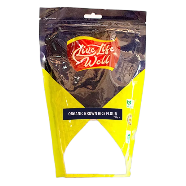 Live Life W Org Gf Brown Rice Flour 750g Obric25