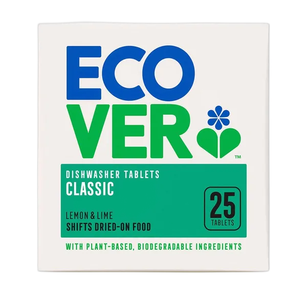 Ecover Classic Dishwasher Tabs 25'S Lemon & Lime 500g #4003870