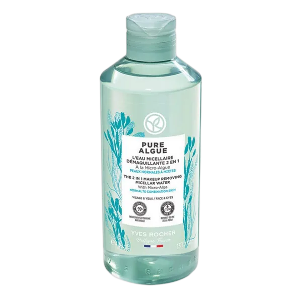 Yves Rocher Pure Algue 2 In 1 Make Up Removing Micellar Water 400ml#62107