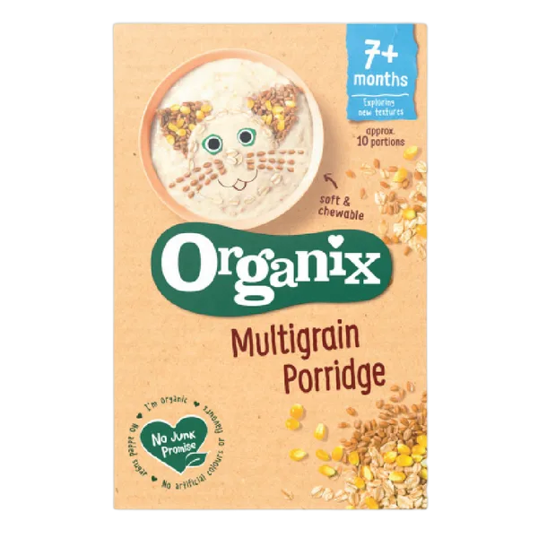 Organix Cereals Stg 2 Multigrain Porridge 200g #226311 (X4)