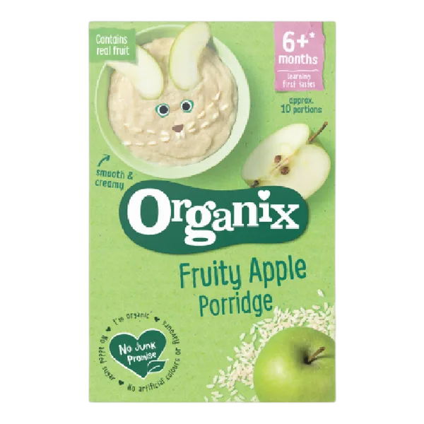 Organix Cereals Stg 1 Fruity Apple Porridge 120g #222313 (X5)